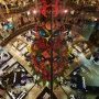 Effet miroir sur l'arbre de Noël des Galeries La Fayette